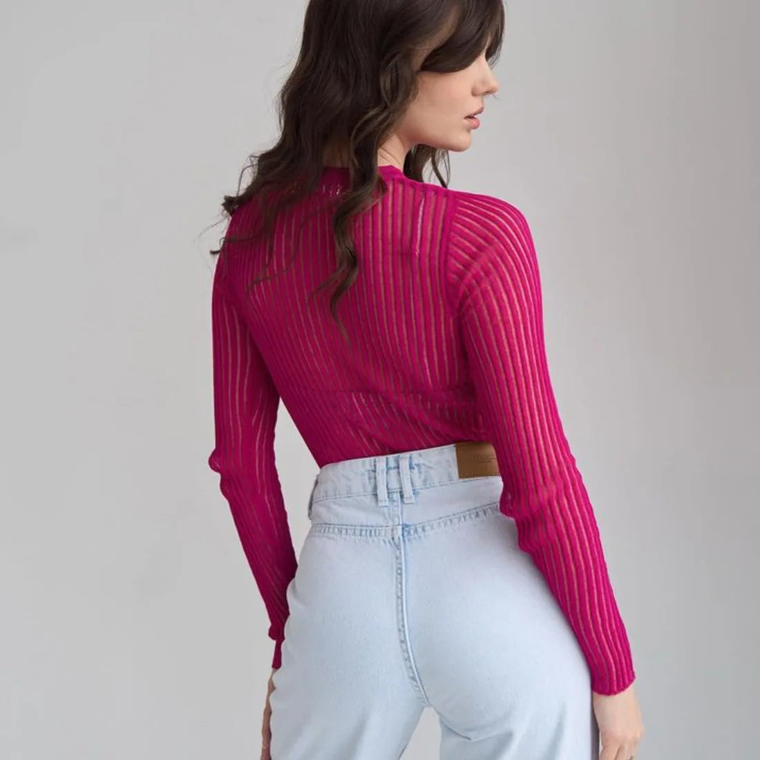 "Onda di Seta" – Ribbed Knit Pullover By Enzo Bellari®