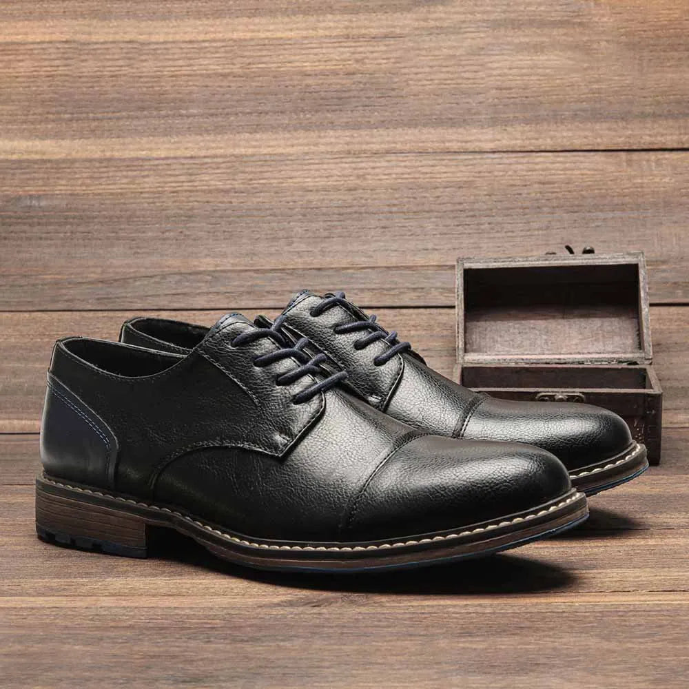 "Epoca Dorata" – Brogue Leather Oxfords By Enzo Bellari®