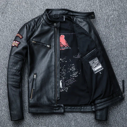 "Teschio Nero" – Skull Moto Jacket By Enzo Bellari®
