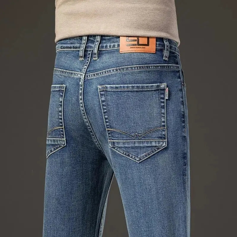 "Linea Invernale" – Fleece Straight Jeans By Enzo Bellari®