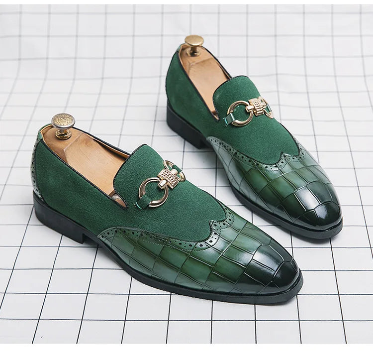 "Passo Verde" – Green Leather Loafers By Enzo Bellari®