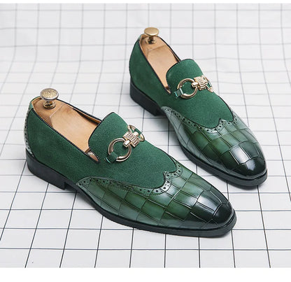 "Passo Verde" – Green Leather Loafers By Enzo Bellari®