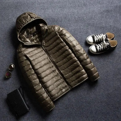 "Aria Serenata" – Lightweight Down Hooded Jacket By Enzo Bellari®