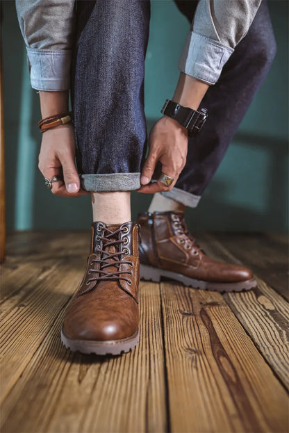 "Colpo Forte" – Leather Ankle Boots By Enzo Bellari®