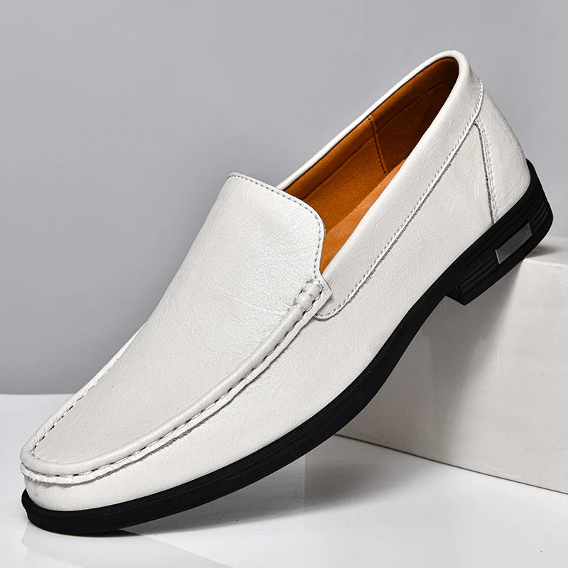 "Scivolo Vero" – Leather Slip-on Loafers By Enzo Bellari®