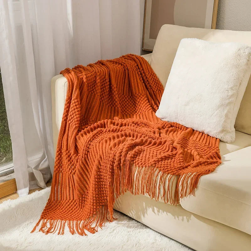 "Cielo Stellato" – Nordic Knit Sofa Blanket By Enzo Bellari®