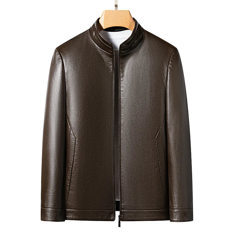 "Aria di Marzo" – Leather Polo Jacket By Enzo Bellari®