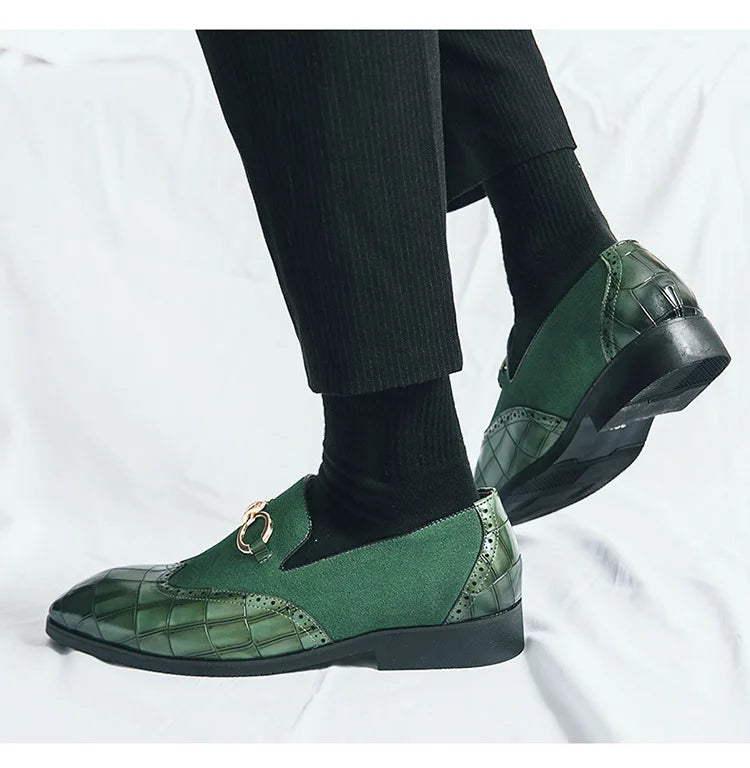 "Passo Verde" – Green Leather Loafers By Enzo Bellari®