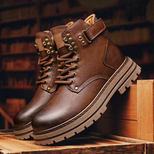 "Cuoio Puro" – Leather Ankle Boots By Enzo Bellari®