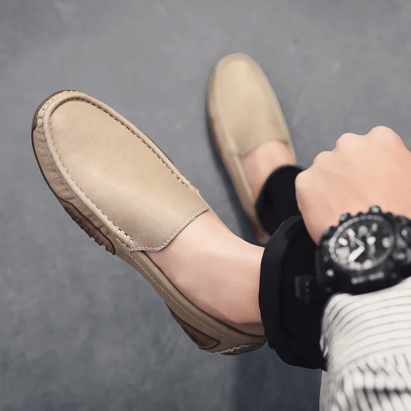 "Cammino Semplice" – Casual Leather Loafers By Enzo Bellari®