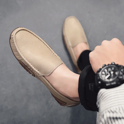 "Cammino Semplice" – Casual Leather Loafers By Enzo Bellari®