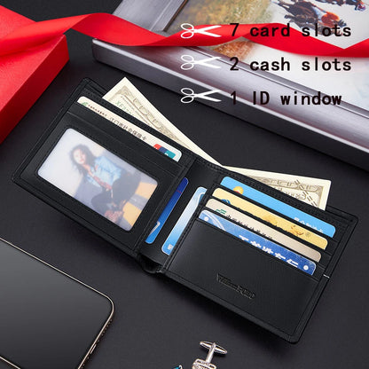 "Luce di Mare" – Slim Bifold Leather Wallet By Enzo Bellari®