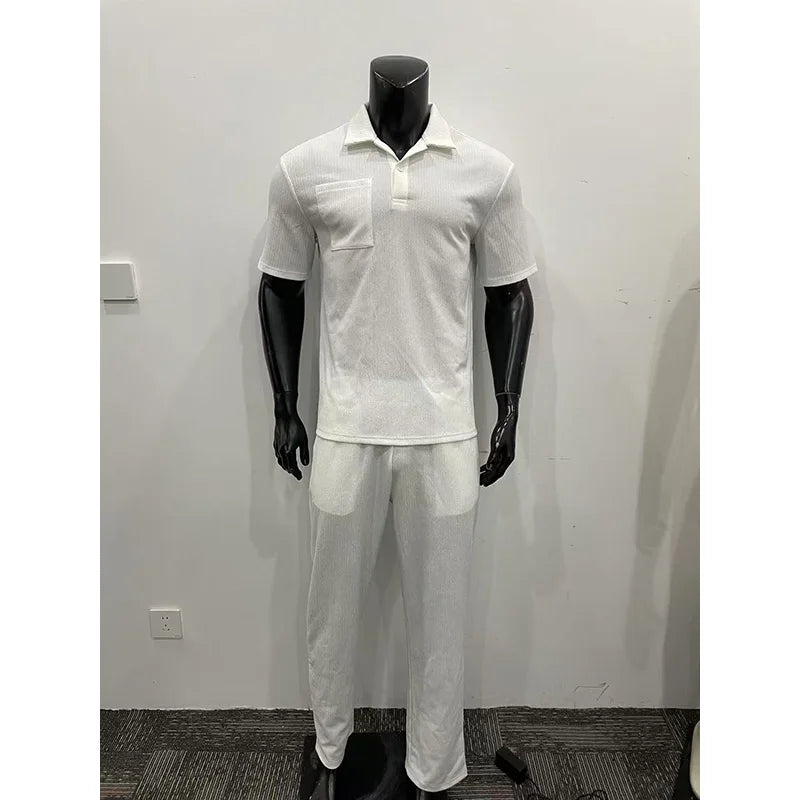 "Trama Estiva" – Jacquard Suit Set By Enzo Bellari®