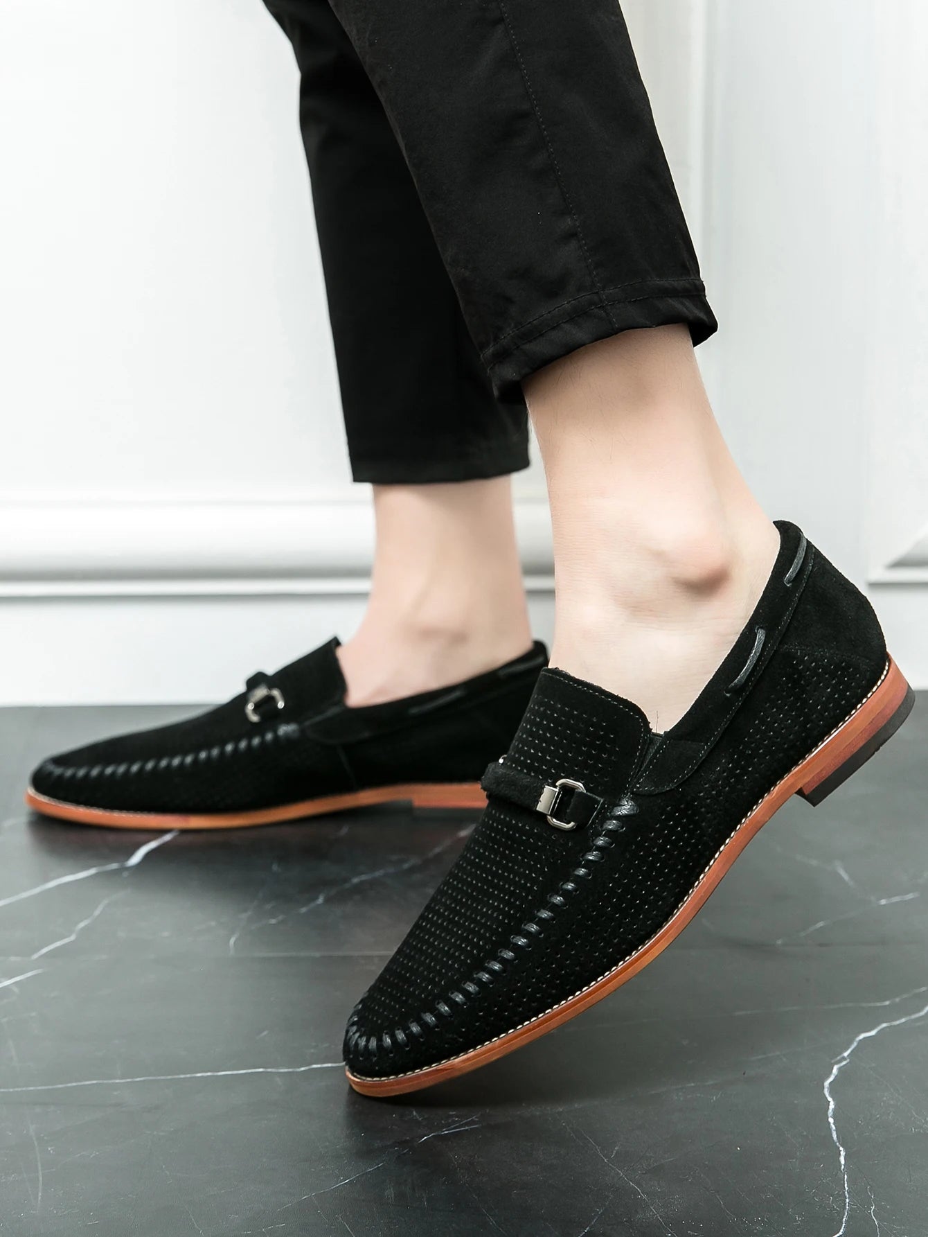 "Sole di Capri" – Perforated Leather Casual Shoes By Enzo Bellari®