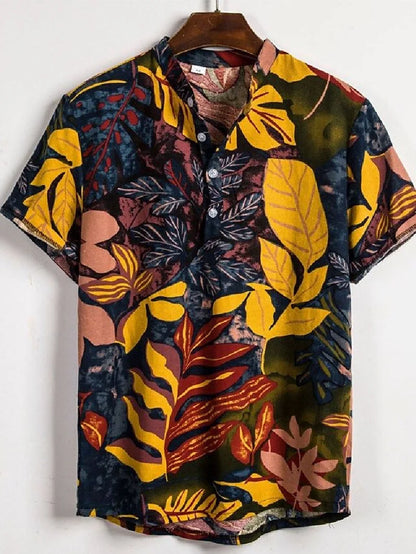 "Stampa Estiva" – Retro Lapel Shirt By Enzo Bellari®