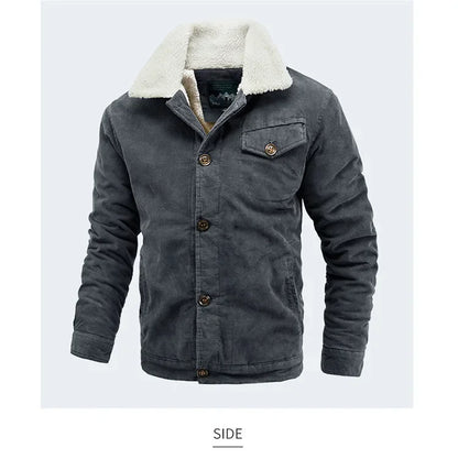 "Caldo Ruggine" – Fleece Corduroy Jacket By Enzo Bellari®