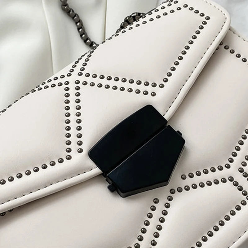 "Sole di Capri" – Vintage Rivet Crossbody Bag By Enzo Bellari®