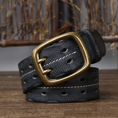 "Cintura Viva" – Cowskin Leather Belt By Enzo Bellari®