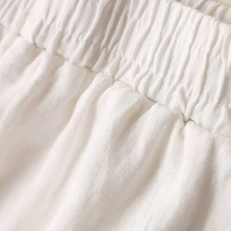 "Passo Largo" – Cotton Wide Leg Pants By Enzo Bellari®