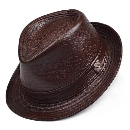 "Oro di Mare" – Genuine Leather Top Hat By Enzo Bellari®
