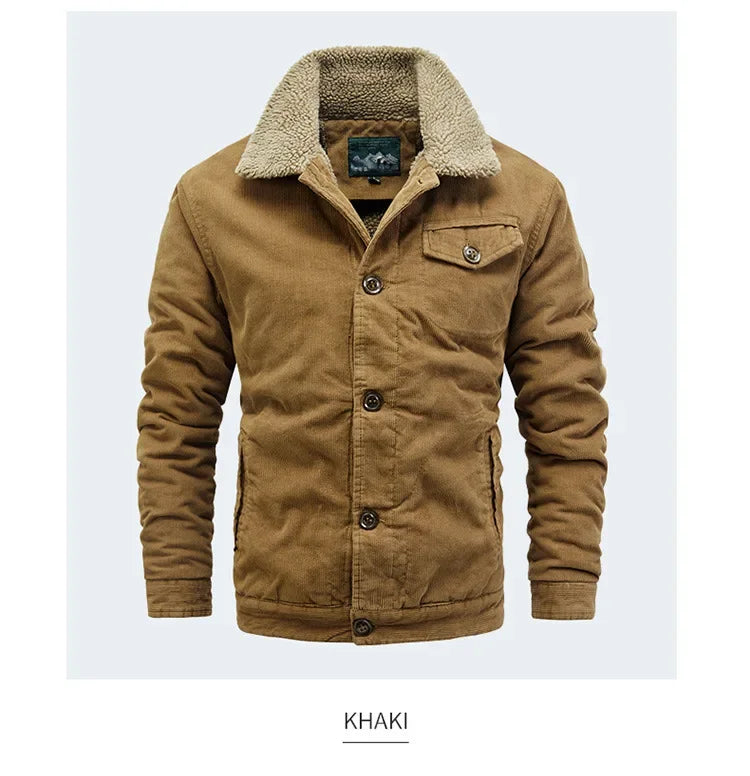 "Caldo Ruggine" – Fleece Corduroy Jacket By Enzo Bellari®