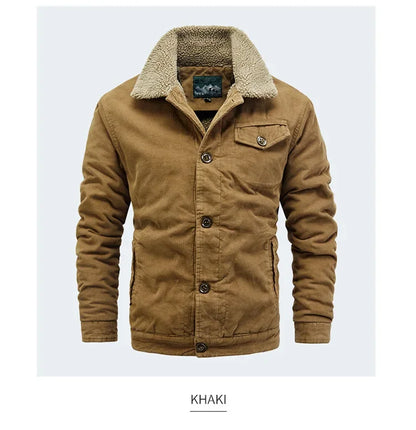 "Caldo Ruggine" – Fleece Corduroy Jacket By Enzo Bellari®