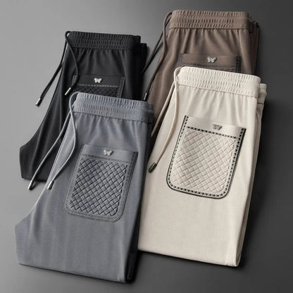 "Fior di Vento" – Embroidered Casual Pants By Enzo Bellari®