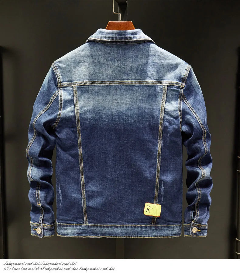 "Fior di Vento" – Zipper Denim Jacket By Enzo Bellari®