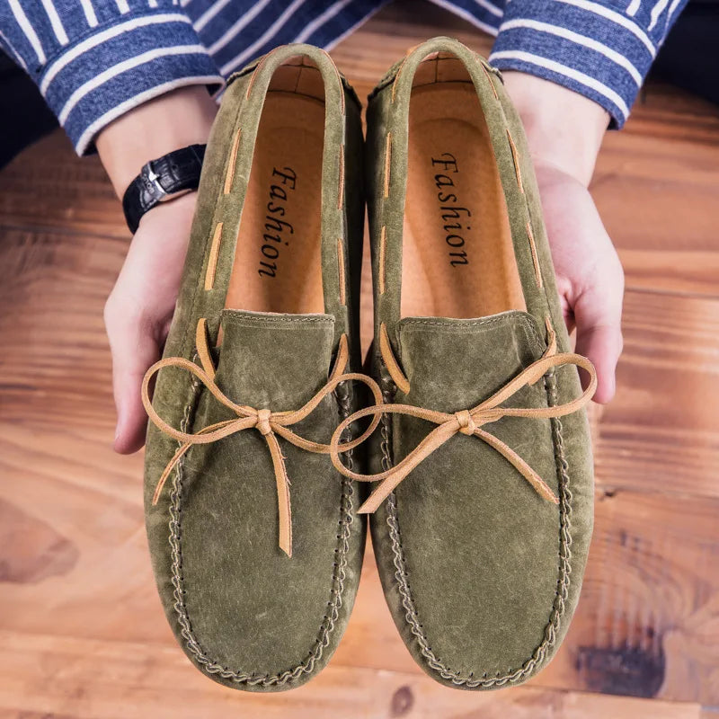 "Nodo Soffice" – Suede Lace-up Loafers By Enzo Bellari®