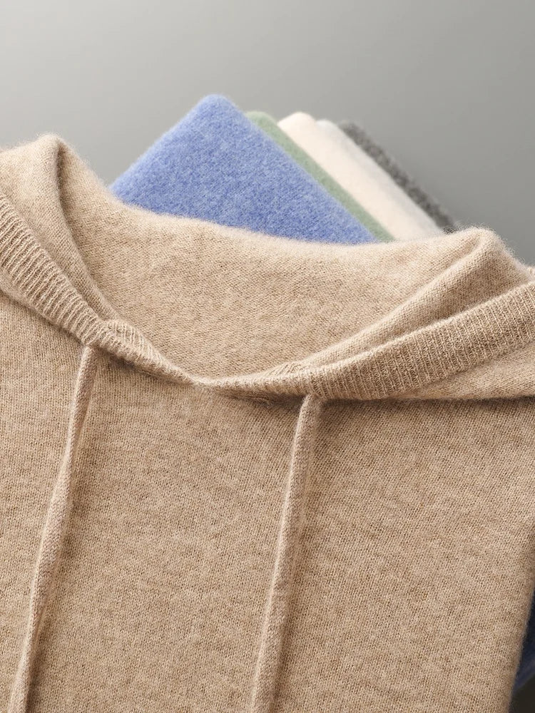 "Fior di Vento" – Cashmere Merino Wool Hoodie By Enzo Bellari®