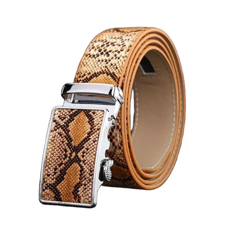 "Luce di Mare" – Snake Leather Automatic Belt By Enzo Bellari®