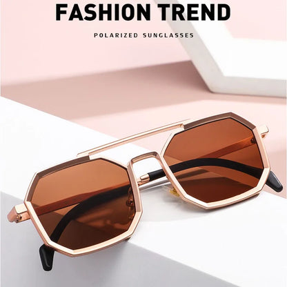 "Occhio Metallico" – Square Retro Sunglasses By Enzo Bellari®