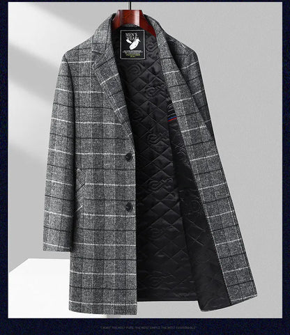 "Taglio Lungo" – Mid-Length Woolen Coat By Enzo Bellari®