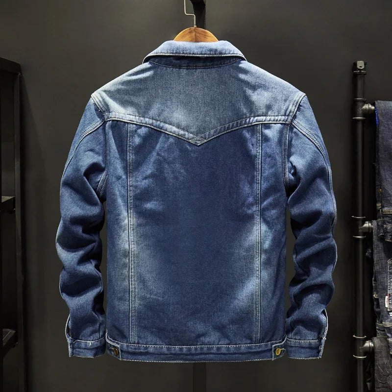 "Pelliccia Blu" – Fleece Denim Jacket By Enzo Bellari®