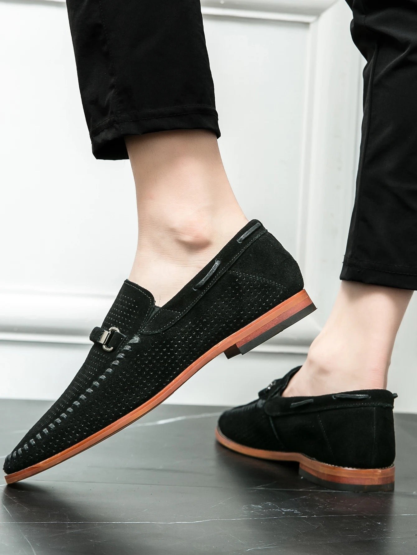 "Sole di Capri" – Perforated Leather Casual Shoes By Enzo Bellari®