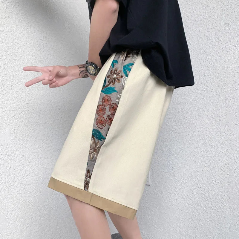 "Il Fiore" – Embroidered Summer Shorts By Enzo Bellari®