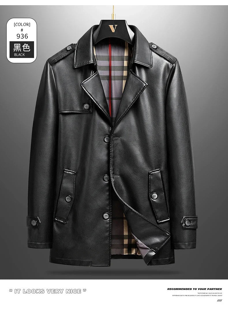 "Vento Slim" – PU Leather Jacket By Enzo Bellari®