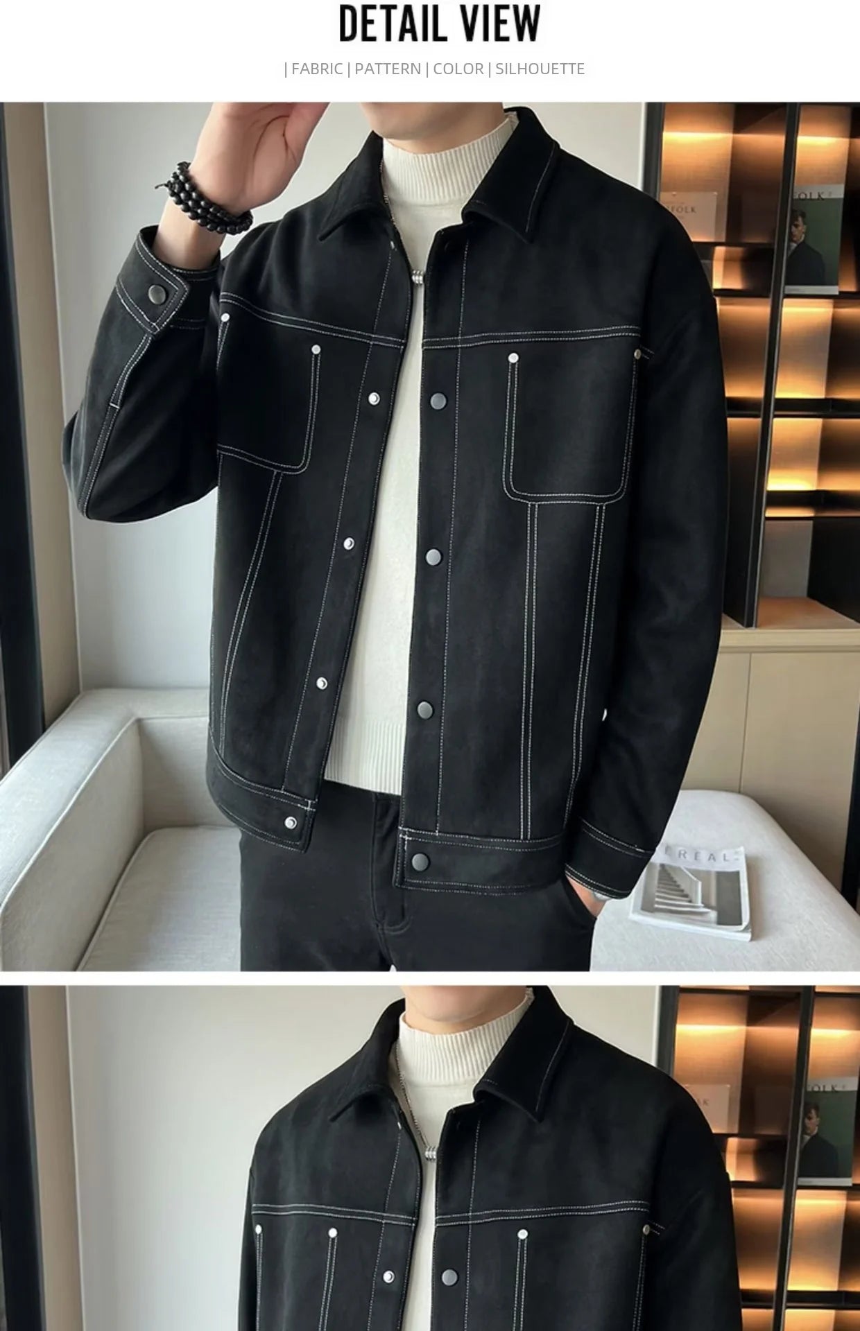 "Vento di Chamois" – Chamois Leather Jacket By Enzo Bellari®