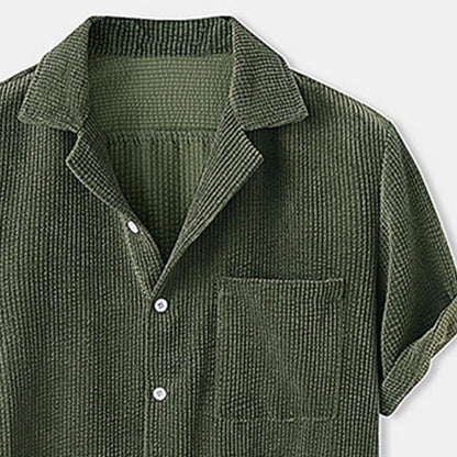 "Trama Estiva" – Corduroy Shorts Set By Enzo Bellari®