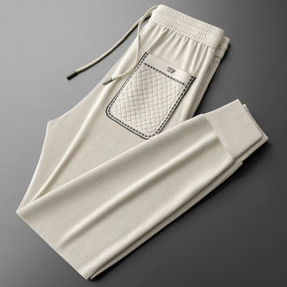 "Fior di Vento" – Embroidered Casual Pants By Enzo Bellari®