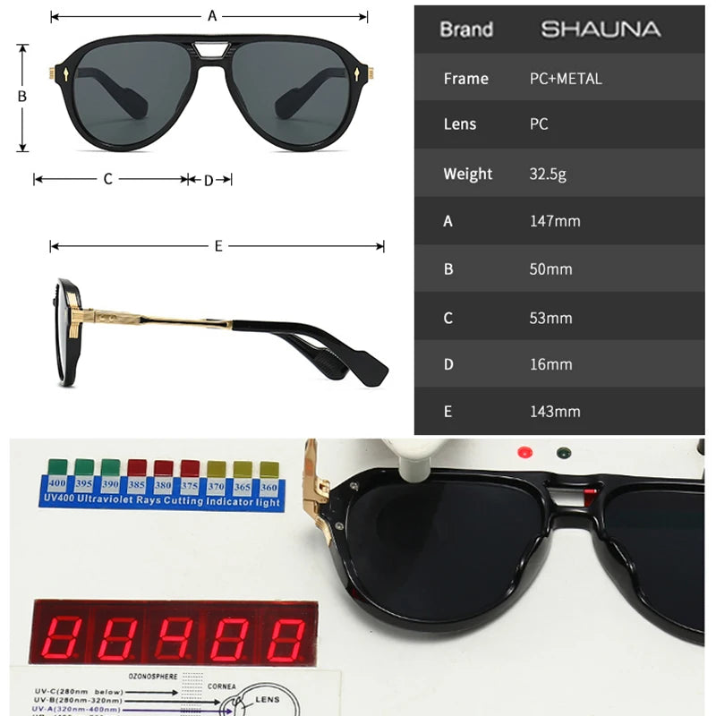 "Doppio Ponte" – Pilot Sunglasses By Enzo Bellari®