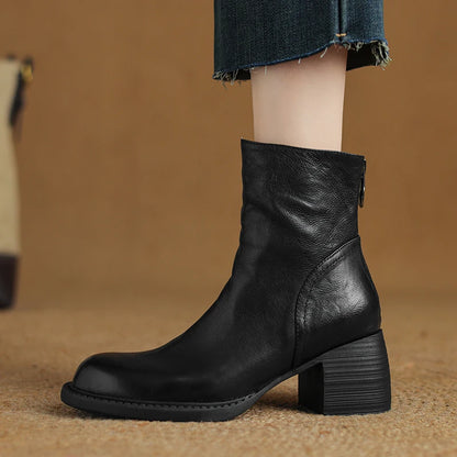 "Tacchi Corti" – Leather Ankle Boots By Enzo Bellari®