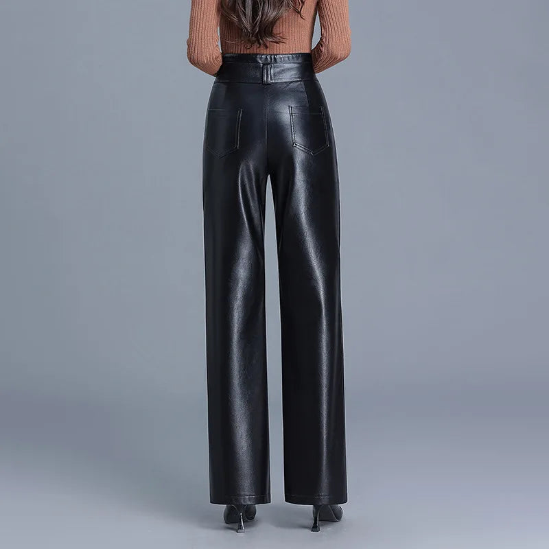 "Cintura Nera" – High Waist PU Pants By Enzo Bellari®