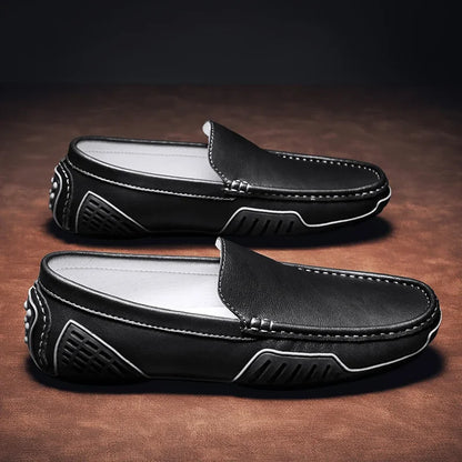 "Cammino Semplice" – Casual Leather Loafers By Enzo Bellari®