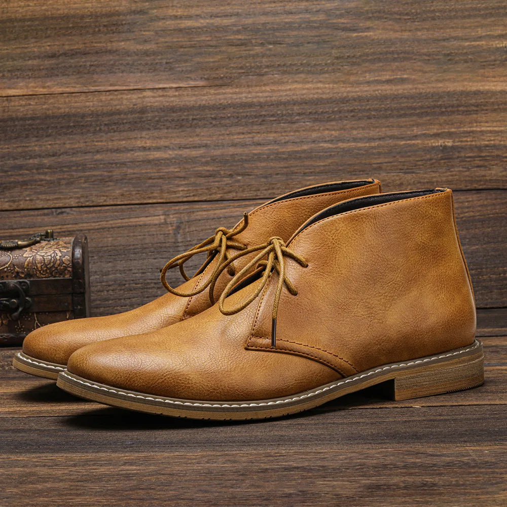 "Luna di Fuoco" – Retro Leather Chukka Boots By Enzo Bellari®