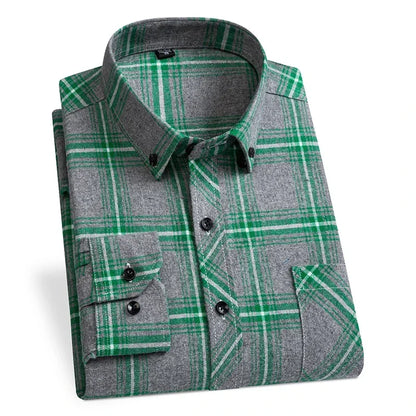 "Quadro Morbido" – Flannel Plaid Shirt By Enzo Bellari®