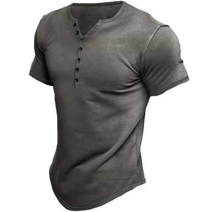 "Il Fresco" – Cotton-Linen Henley Shirt By Enzo Bellari®