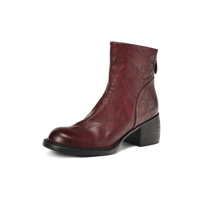 "Tacchi Corti" – Leather Ankle Boots By Enzo Bellari®