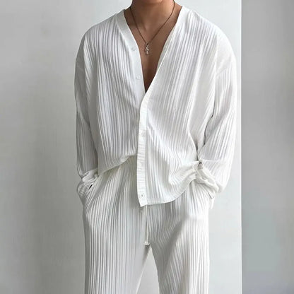 "Linea Pulita" – Deep V Sweater Set By Enzo Bellari®