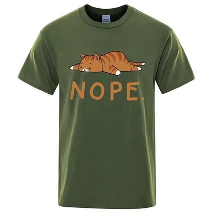 "Gatto Ribelle" – NOPE Cat T-shirt By Enzo Bellari®